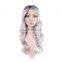 Lace Wig European And American Long Curly Human Hair Wigs Gradualy Gray Chemical Fiber Mechanism High Temperature Silk