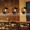 Nordic modern minimalist wrought iron globe pendant light for decorate