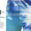 ladies middle waist colorful lightning pattern printed tight yoga pants