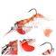 Amazon 7/10cm New Style Soft Fishing Lure Popular Wholesale Luminous Eyes Shrimp Bait With Jig Hook