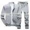 Manufacturer customized men's plus size spring and autumn casual sports suit stand collar fashion 2-piece jogging suit