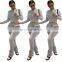 2021 New Design Solid Color Women Hoodies 2 Piece Jogger Sweatsuit Set