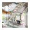 High quality wrought iron indoor solid wood staircase designs