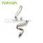 925 Sterling Silver Fancy Designed Pendant Settings Clear CZ Jewelry Findings & Components 9PM51