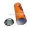 Carton paper potato chips snack container food storage tube packaging box with steel lid