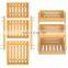 Bamboo Countertop Fruit Vegetable Holder 3 Tiers Fruit Basket Fruit Storage Basket
