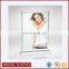 solid block custom wholesale acrylic display photo frame with base