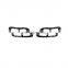 Newly For BMW X5 G05 Modified four outlet stainless steel exhaust pipe decorative sticker black