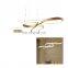Northern Europe Chandeliers Pendant Lights Glass Golden LED Modern Chandelier Light