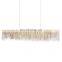 Post-modern simple creative atmosphere tassel chain light villa living room dining room luxury LED chandeliers