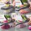 12 In 1 Hand Operated Vegetable Mandoline Slicer Veggie Chopper,Food Chopper Onion Cutter Vegetable Slicer