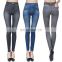 New design custom style women skin fit stretchy jeans &  high waist pants trouser