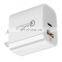 USB Portable Wall Charger Power Adapter US/EU 18W PD + QC3.0 Fast Charge PD Charger for iphon Android