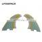 Race 9'' Plastic Centre Fin Black Classic Single Fin For Inflatable Paddle Board And Longboard