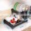 Dish Rack and Drainboard Set for Kitchen Counter, Large Rustproof Dish Drainer with Removable Water Tray, Utensil Holder