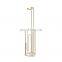 OEM ODM Manufacturer Modern Design Chrome Golden Black Bathroom Tissue Paper Roll Standing Toilet Paper Holder