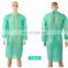 Xiantao Xingrong Disposable blue non Sterile protection clothing Non Woven elastic and knitted cuffs isolation Gown
