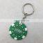 Plastic Clay OEM Poker Chip with Keychain