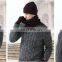 Amazon Hot Selling Mens 3Pcs Acrylic Fleece Lined Knitted Set Winter Beanie Hat Gloves Scarf Set