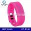 2015 cheap promotional silicone sports led bracelet relojes for men