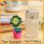 Wooden flower pot decoration items table card holder