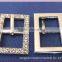 Wholesale Supply of 15mm Diamond Rectangular Buckle Pet Collar Alloy Buckles Upscale Rhinestone Dog Collar Buckle