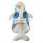 Suitable for autumn winter Double layer cut hair Royal Velvet Blue Dolphin pet clothes
