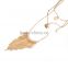 New 3 Strands Y Shape Gold Chain Choker Bib Statement Tassel Necklace Designs