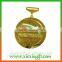 2015 newest die casting engraved medal gold silver plated medal keychain