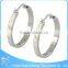 ZS17242 China supplier fashion women cheap stainless steel large hoop earrings