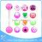 2016 new arrival surgical steel jewelry manufacturer cheap colorful tongue piercing