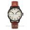Newest design double layer genuine leather sapphire watch men