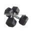 Black dumbell / Rubber hex dumbbell TZ-8001