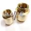 Brass spring check valve with brass core