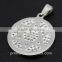 Cute Women Stainless Steel Jewelry Hexagram Rhinestone Pendant Necklace