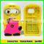 Minion silicone mobile 3d phone case for samsung galaxy j7 j7008 cell phone cover case back cover
