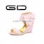 China manufactures bow knot school girls' love wedge shoe summer