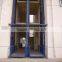 300KG load Lead rail lift electrical freight elevator warehouse platform lift