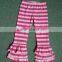 In stock Wholesale Children's ruffle capri pants 100%Cotton hot sale