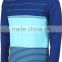 92% Polyester 8% Spandex Long Sleeves Sublimated Hooded Compression Shirt / Rash Guard with BRIGHT TURQUOIS Stripes design