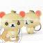 Wholesale cute bear kuma LED light flash keychain