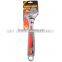 Adjustable Hardened Steel Wrench Injected Grip Satin Finish