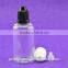 Clear PET Plastic Bottle Jars for Electronic Cigarettes Oil 30ml 50ml 60ml Supplier's Choice