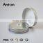 Silver stainless steel lids with hole