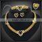 fashion casual jewelry set for women with clear stone/gold plate jewelry to buy