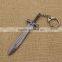 Metal Weapon Sword Pendant key ring wholesale sale