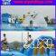 Popular metal frame swimming pool, inflatable water obstacle pool