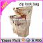 YASON zip plastic waterproof bag with zip polyethylene bag food grade zip packing bag