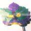 Fashion multi color feather party cosplay duck feather mask