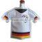 Football shirt shape PVC gel single beer bottle cooler sleeve for sports gift